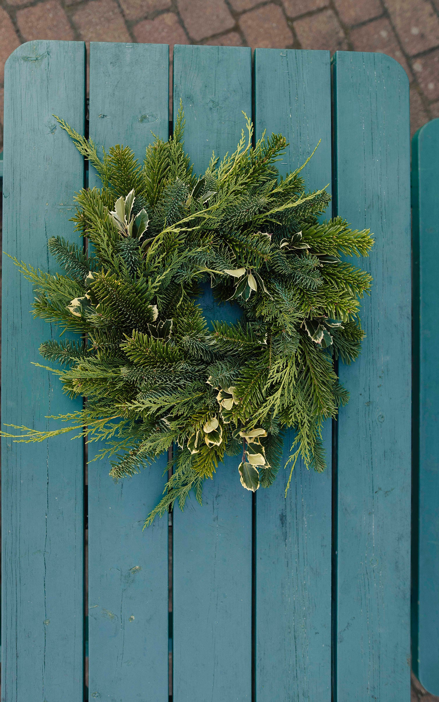 Natural christmas wreath